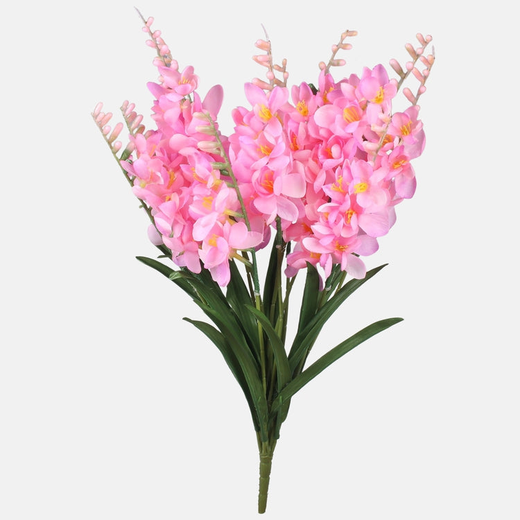 Roosa freesia kunstlillekimp 60 cm - Kunstlilled