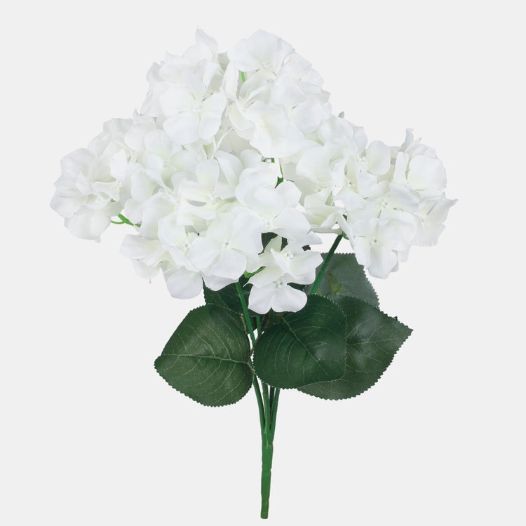 Kermanvärinen hortensia tekokukkakimppu 42 cm - Tekokukat