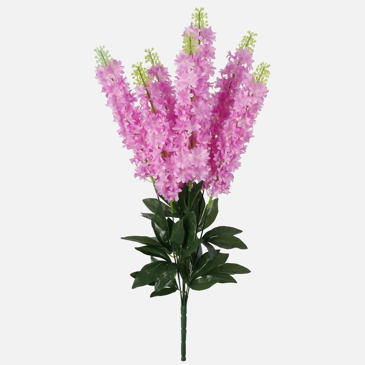 Liilanvärinen delphinium tekokukkakimppu 64 cm - Tekokukat