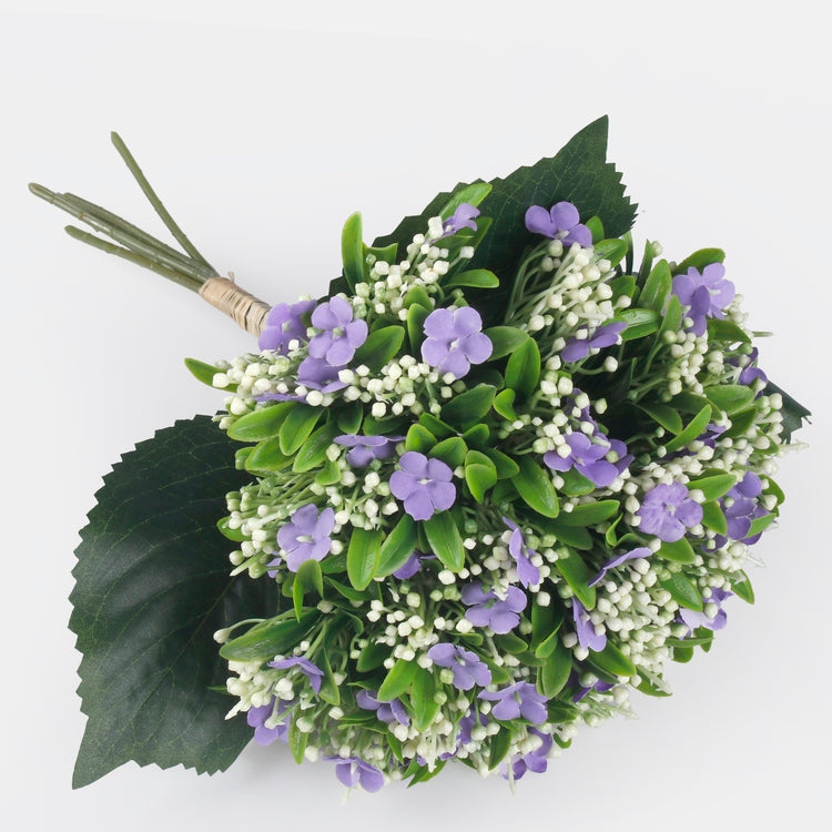 Violetti lemmikki tekokukkakimppu 35 cm - Tekokukat