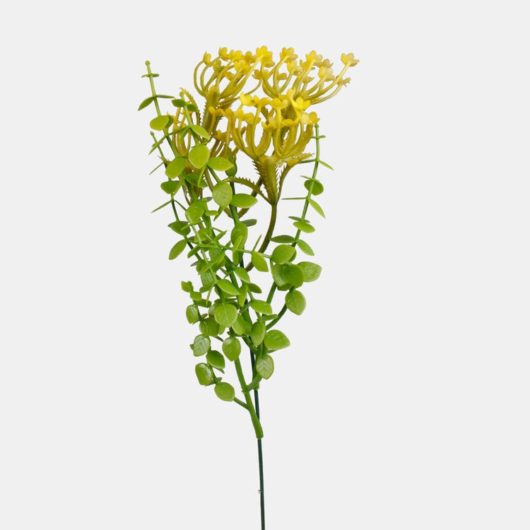Keltainen marja tekokasvioksa 48 cm - Tekokukat