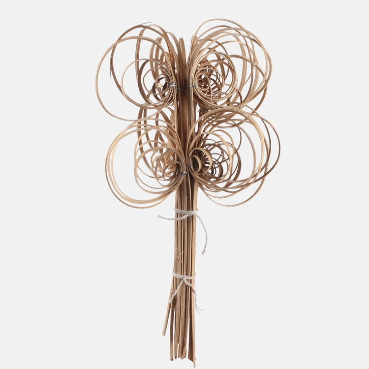 Kuivattu cane coil vaalea luonnonväri 25–32 cm - Tekokukat