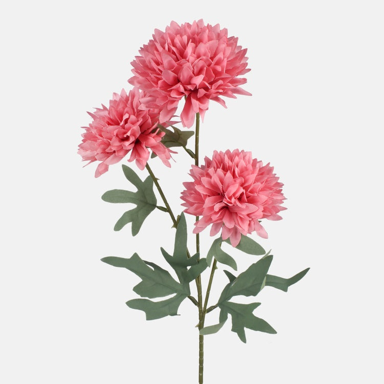 Malvanvärinen krysanteemi tekokukka 66 cm - Tekokukat