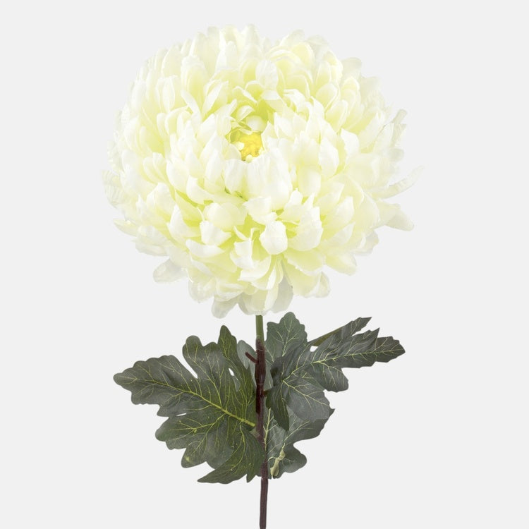Kreemjas krüsanteem kunstlill 83 cm - Kunstlilled