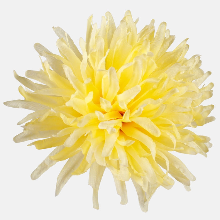 Kollase krüsanteemi kunstlillepea Ø13 cm - Kunstlilled