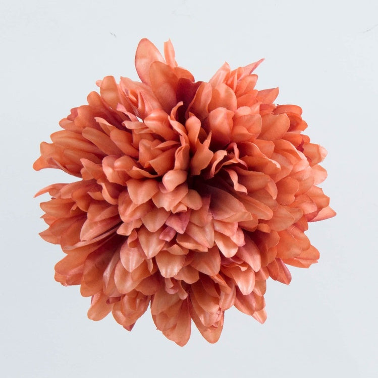 Oranž krüsanteem kunstlillepea Ø18 cm - Kunstlilled