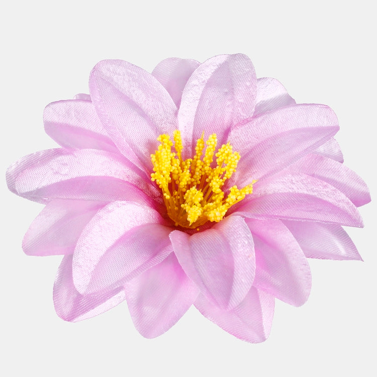Vaaleanliila satiini daalia tekokukkapää Ø12 cm - Tekokukat