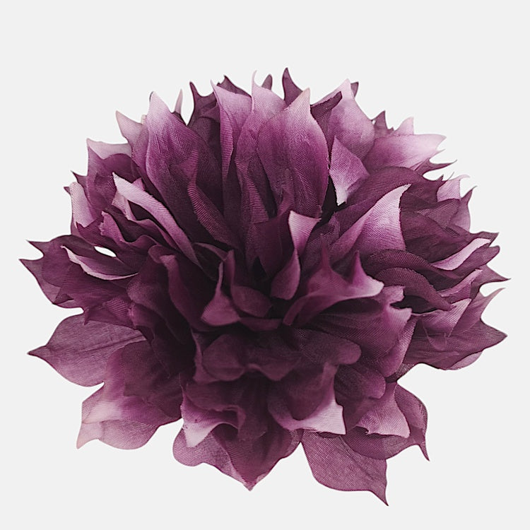 Tummanvioletti daalia tekokukkapää Ø14 cm - Tekokukat
