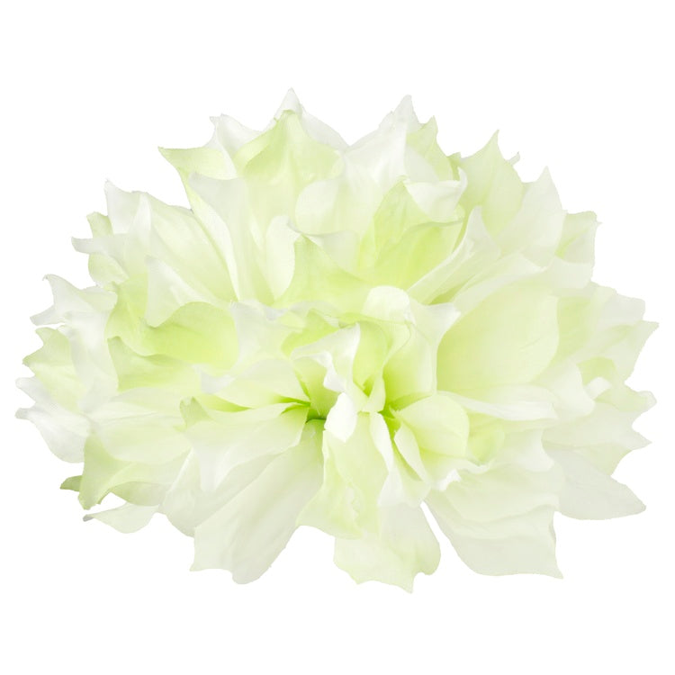 Daalia tekokukan pää kermanvärinen-vihreä Ø14 cm - Tekokukat