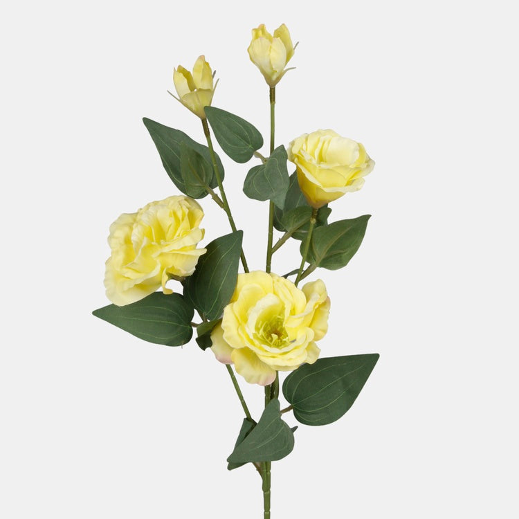 Kollane eustoma kunstlille vars 70 cm - Kunstlilled