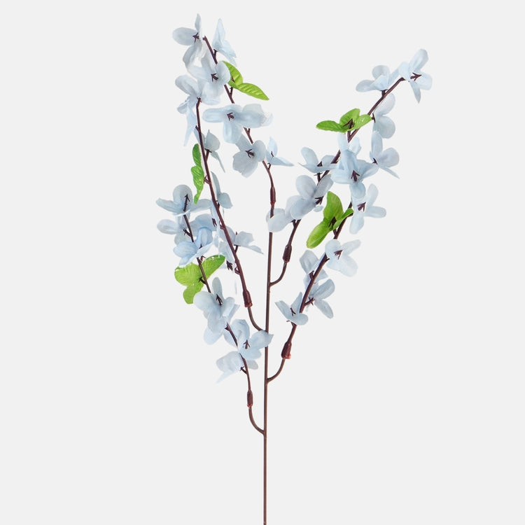 Vaaleansininen forsythia tekokukkaoksa 51 cm - Tekokukat
