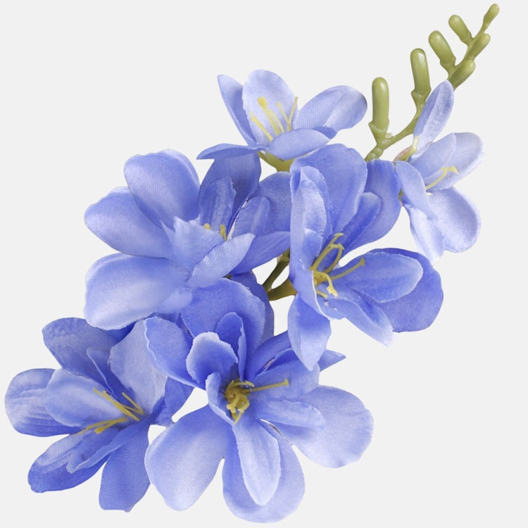 Sinine satiinfreesia kunstlillepea 20 cm - Kunstlilled