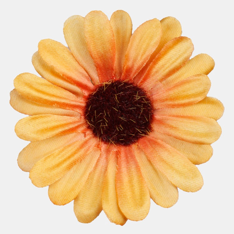 Tummankeltainen cosmos tekokukkapää Ø8 cm - Tekokukat