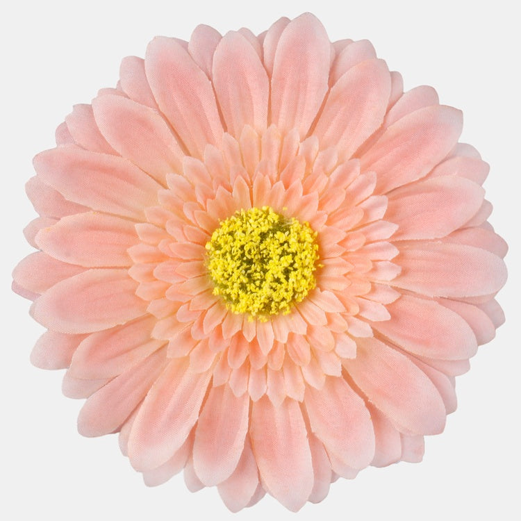 Persikanvärinen gerbera tekokukkapää Ø15 cm - Tekokukat