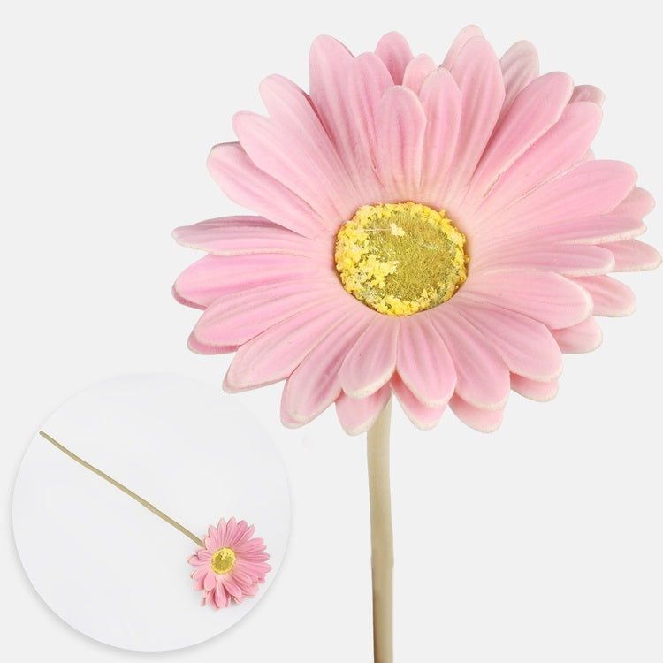 Vaaleanpunainen gerbera tekokukka 37 cm - Tekokukat