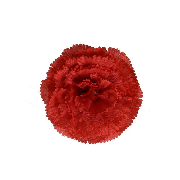 Punainen neilikka tekokukan kukkapää Ø8 cm - Tekokukat