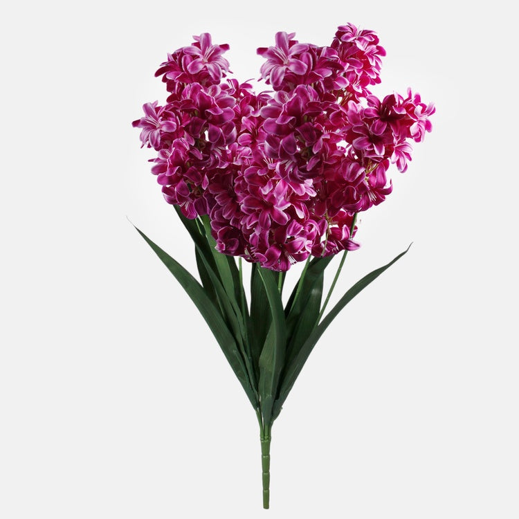 Violetti hyasintti tekokukkakimppu 55 cm - Tekokukat