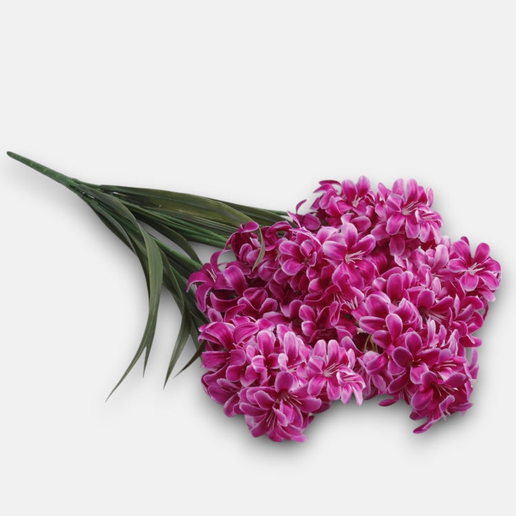 Violetti hyasintti tekokukkakimppu 65 cm - Tekokukat