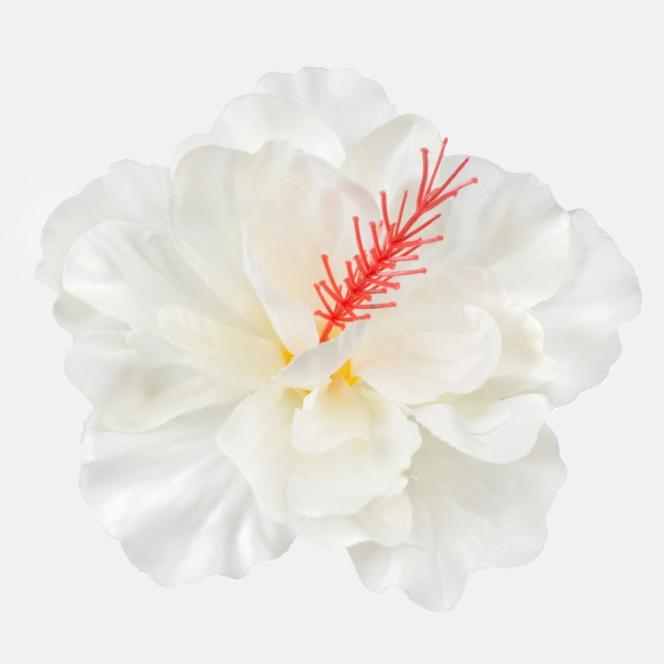 Kermanvärinen satiinihibiskus tekokukkapää Ø14 cm - Tekokukat
