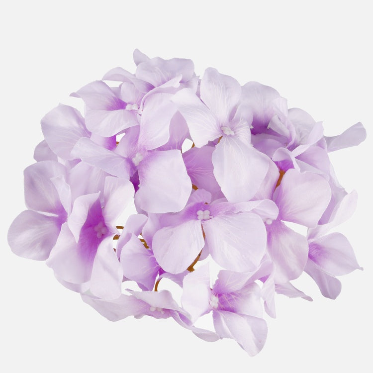Vaaleanliila hortensian tekokukan pää Ø16 cm - Tekokukat