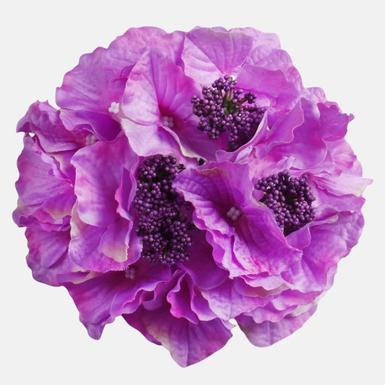 Hortensian tekokukan pää violetti Ø16 cm - Tekokukat