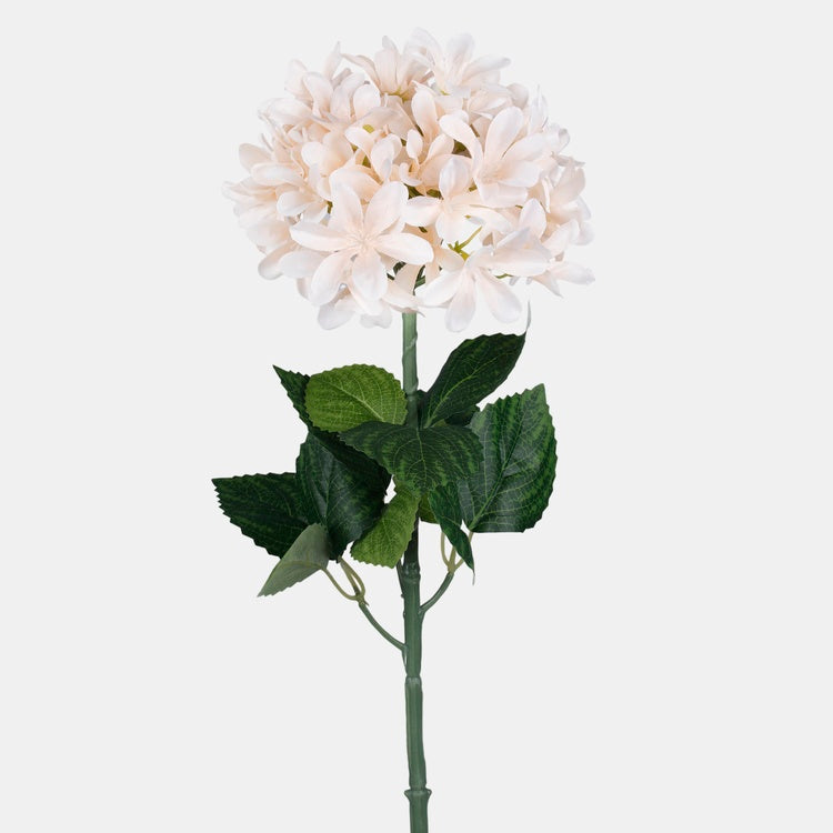 Persikanvärinen hortensia tekokukka 68 cm - Tekokukat