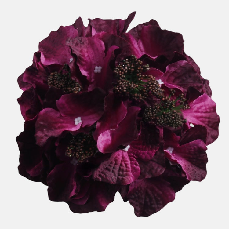 Violetti hortensia tekokukkapää Ø16 cm - Tekokukat