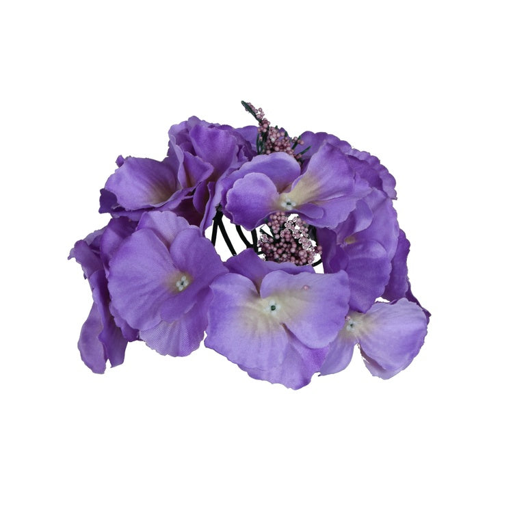 Vaaleanvioletti hortensian tekokukan pää Ø17 cm - Tekokukat