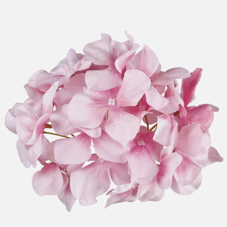 Vaaleanpunainen hortensia tekokukkapää Ø16 cm - Tekokukat