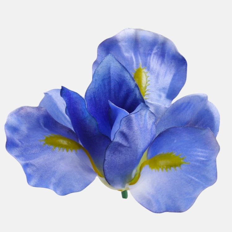 Iiris tekokukan pää sininen Ø10 cm - Tekokukat