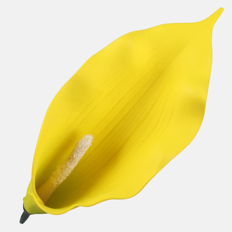 Keltainen kalla tekokukan pää 20 cm - Tekokukat