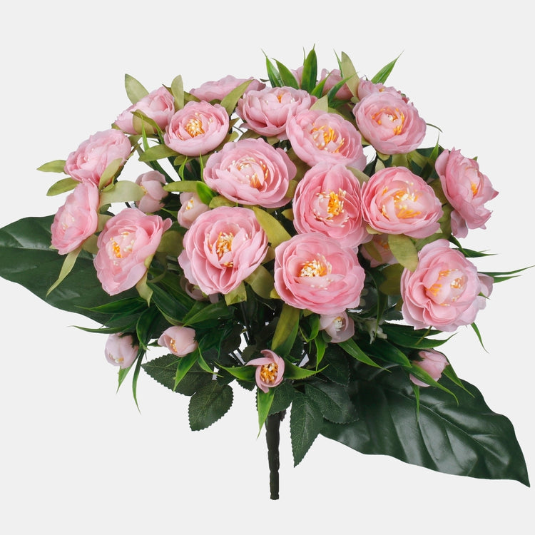 Roosa kameelia kunstlillekimp 39 cm - Kunstlilled