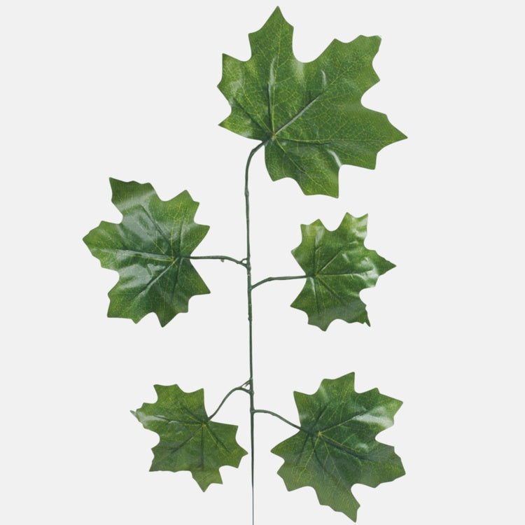 Vaahteran tekokasvin oksa vihreä 52 cm - Tekokukat