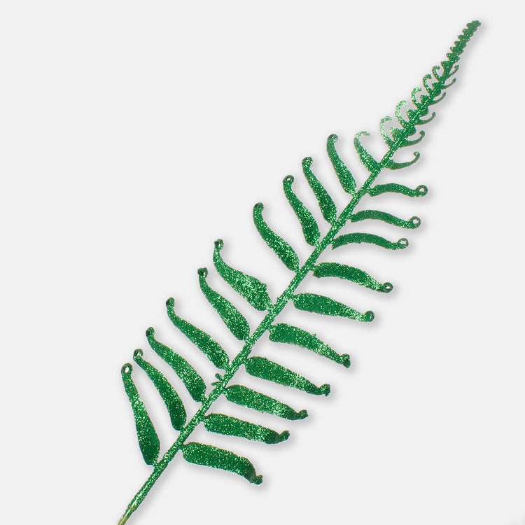 Roheline sädelev sõnajalaleht 37 cm - Kunstlilled