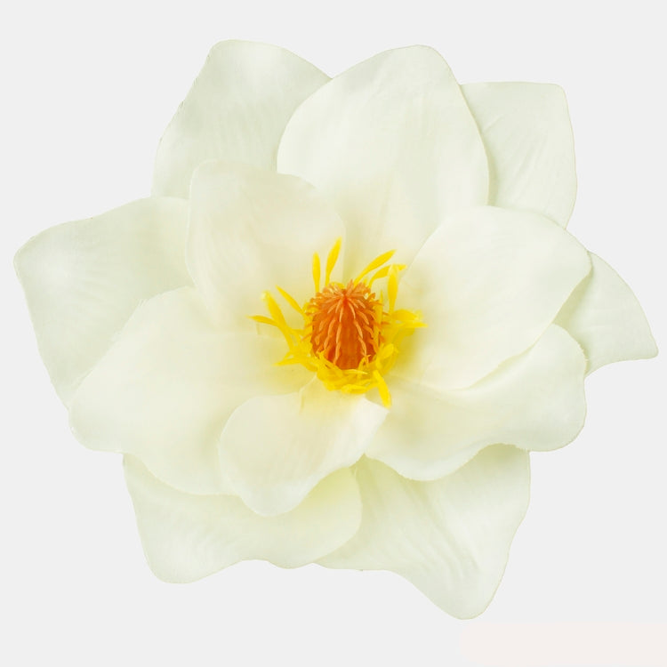 Kermanvärinen magnolia tekokukkapää Ø17 cm - Tekokukat