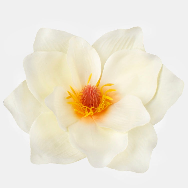 Magnolia tekokukkapää vaaleankeltainen-oranssi Ø17 cm - Tekokukat
