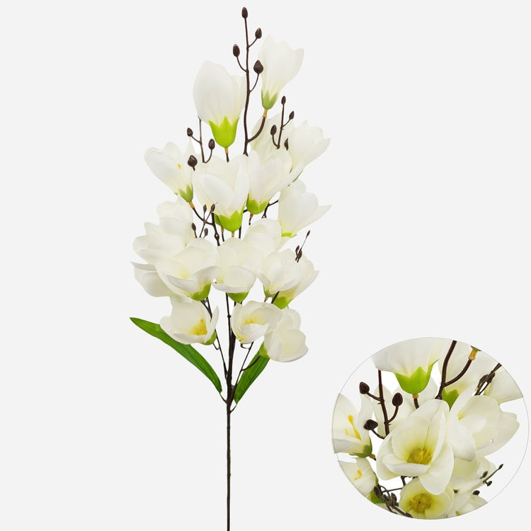 Kermanvärinen magnolia tekokukka 86 cm - Tekokukat