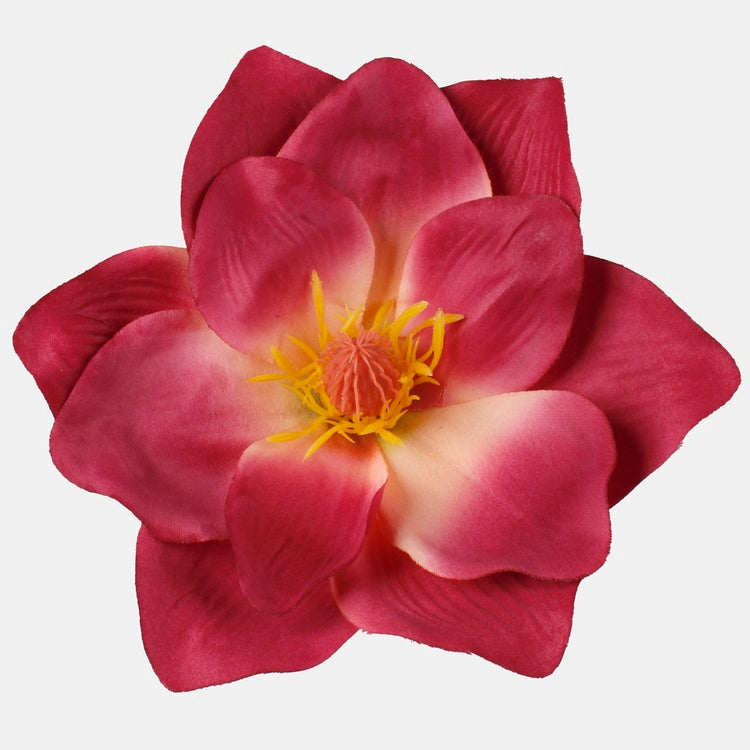 Magnolia tekokukan pää viininpunainen-keltainen Ø17 cm - Tekokukat