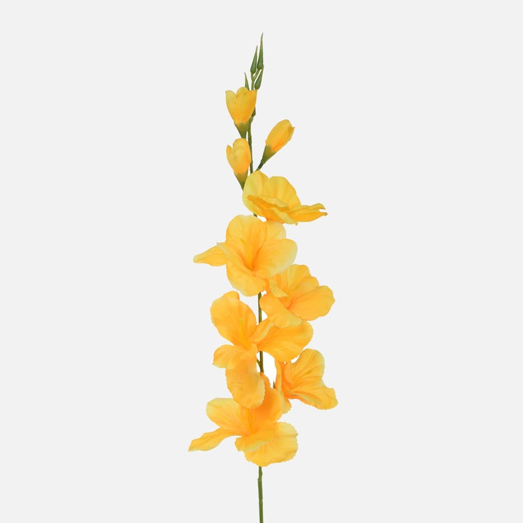 Keltainen gladiolus tekokukka 77 cm - Tekokukat
