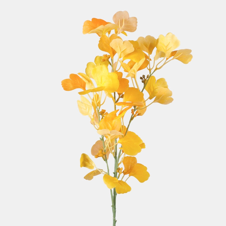 Ginkgo tekokukkaoksa keltainen-oranssi 75 cm - Tekokukat