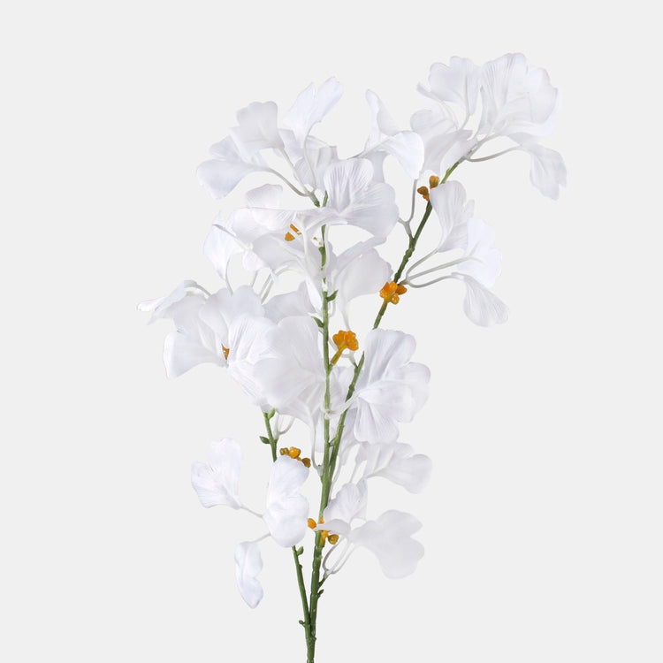 Valkoinen ginkgo tekokukkaoksa 75 cm - Tekokukat