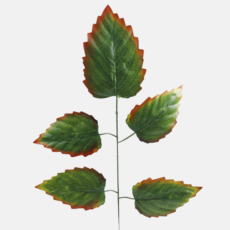 Vihreä leppä tekokasvin oksa 55 cm - Tekokukat