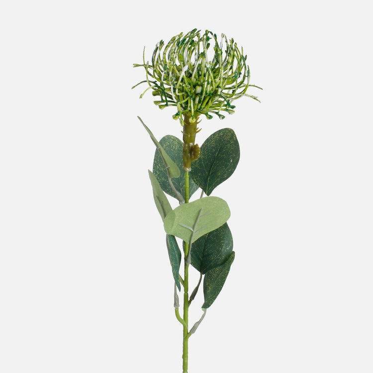 Vihreä protea tekokukka 45 cm - Tekokukat