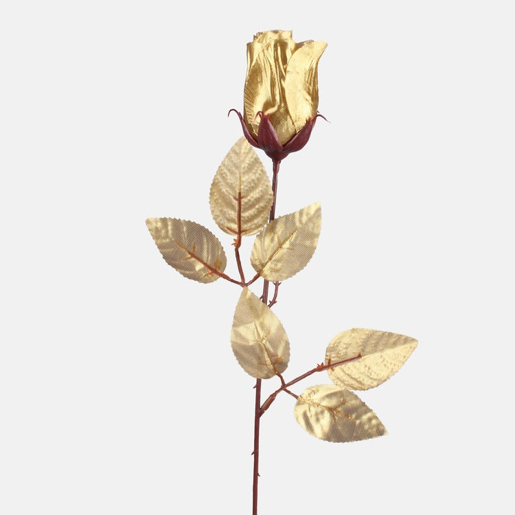 Kuldne roos kunstlill 52 cm - Kunstlilled