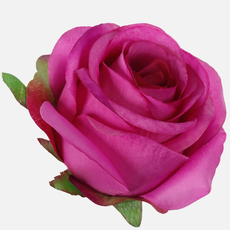 Violetti ruusunnuppu tekokukkapää 8 cm - Tekokukat