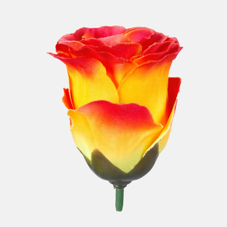 Kollane-oranž roosipea kunstlill 5,5 cm - Kunstlilled