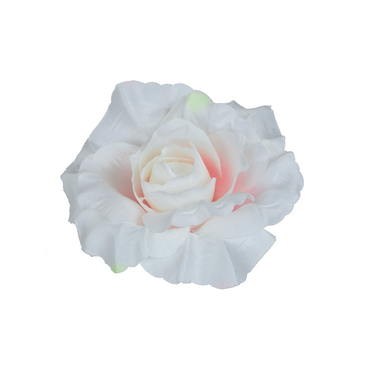 Valge roosi kunstlillepea Ø11 cm - Kunstlilled