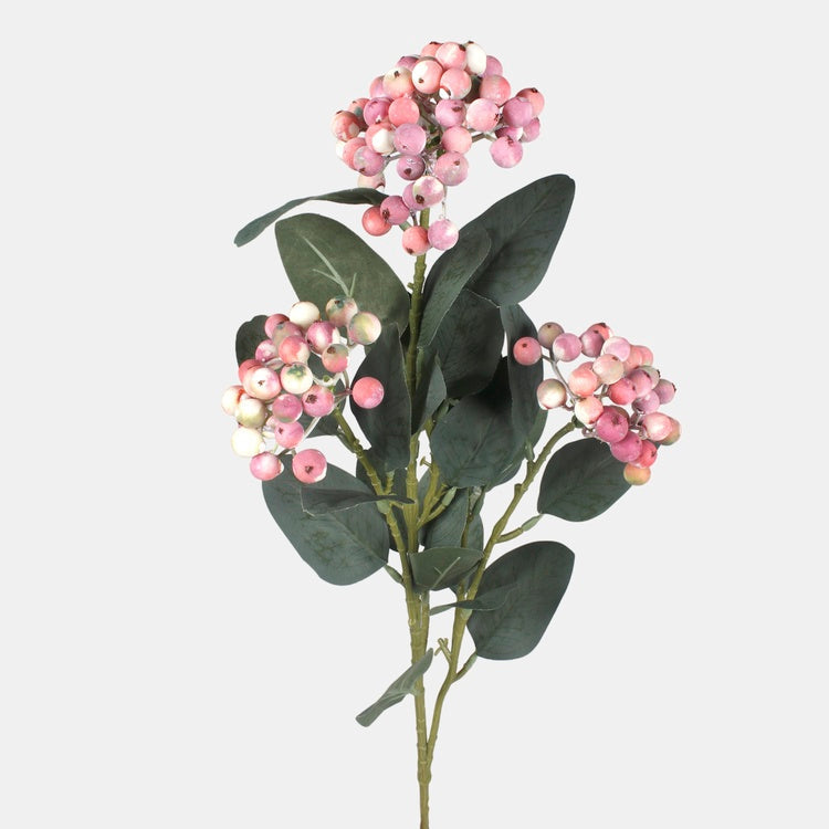 Vaaleanpunainen-violetti marjaoksa 65 cm - Tekokukat