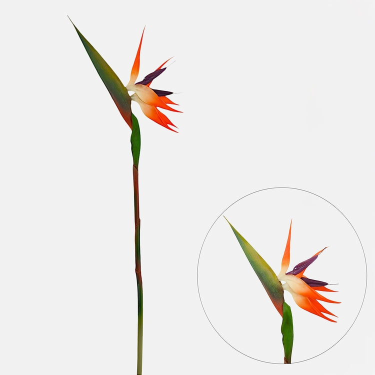 Oranssi strelitzia tekokukka 100 cm - Tekokukat