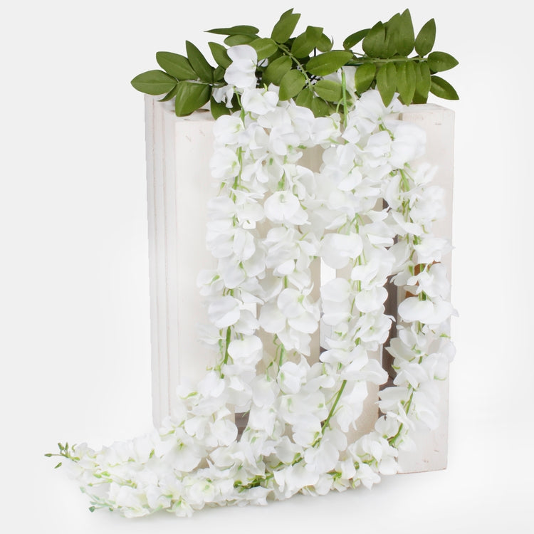 Kermanvärinen wisteria tekoköynnös 90 cm - Tekokukat